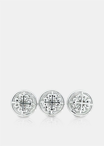 Silver Round Shape Buttons