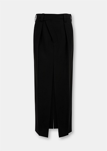Black Tailored Skirt