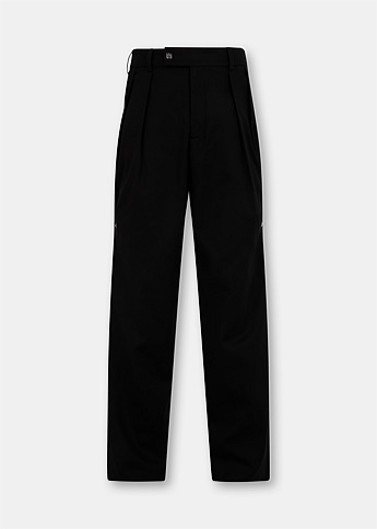 Side Pleated Snap Pants