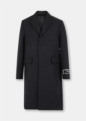 Dark Grey Orkar Wool Coat