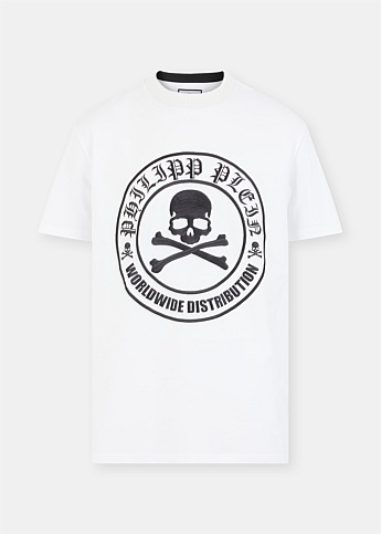 White Skull Logo T-Shirt