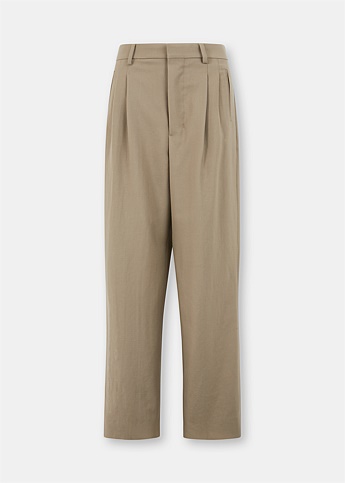 Taupe Straight Trousers