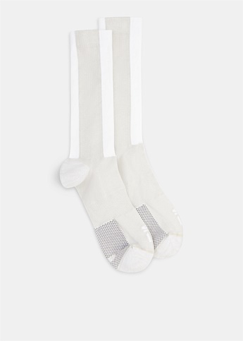 White BBS 11s A.B.1 Socks