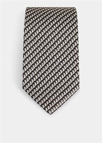 Grey Pattern Tie