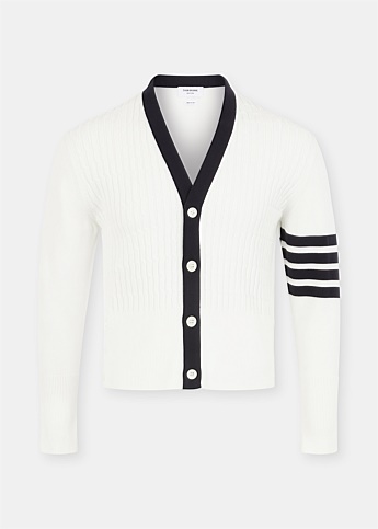 White Baby Cable Cardigan