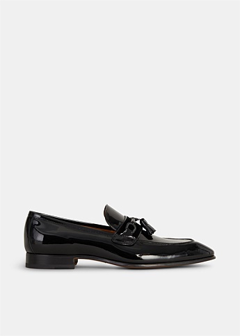 Black Patent Bailey Tassel Loafers