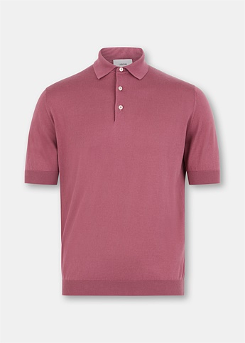 Blush Knitted Polo