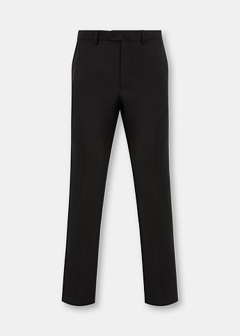 Black Flat Front Trousers