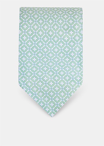 Green Pattern Tie