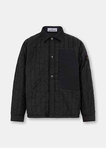 Black Quilted Worker Jacket