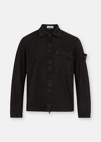 Black 1 Pocket Overshirt