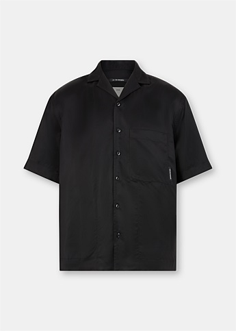 Black Short Sleeve Box Shirt