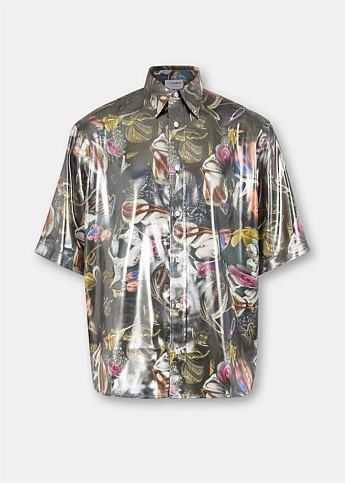 Multicoloured Sandrok Short Sleeve Fluid Shirt