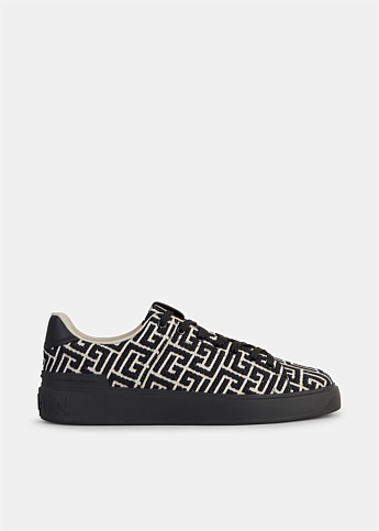 Black & White B-Court Low Top Sneakers