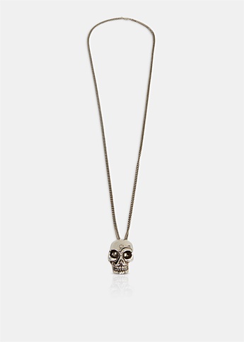 Divided Skull Pendant Necklace