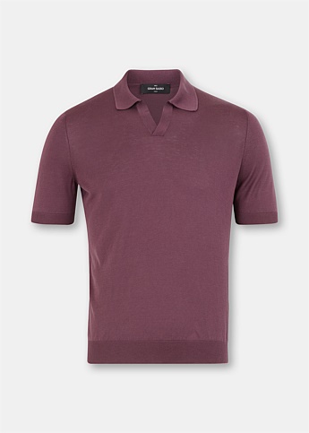 Burgundy Short Sleeve Riviera Shirt