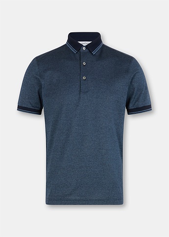 Blue Short Sleeve Tennis Shirt