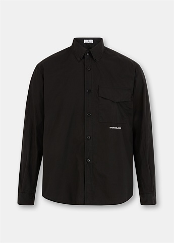 Black Long Sleeve Overshirt
