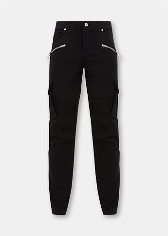 Black Tapered Cargo Pant
