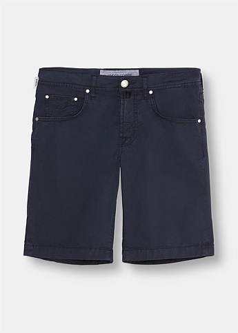 Dark Blue Denim Shorts