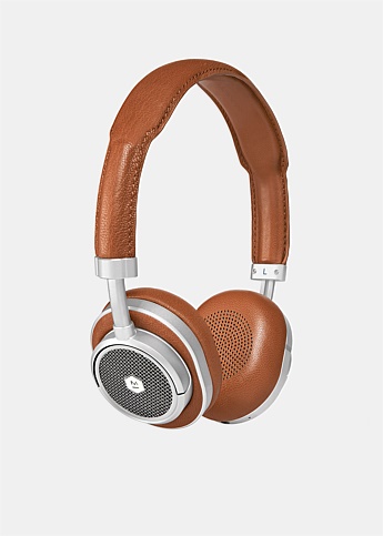 MW50 Wireless Tan And Silver Over Ear Headphones 