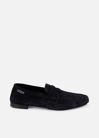 Black Penny Strap Loafers