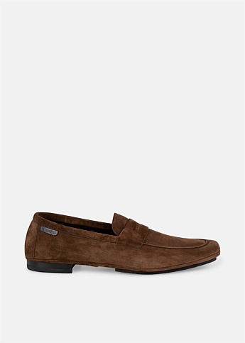 Tan Penny Strap Loafers