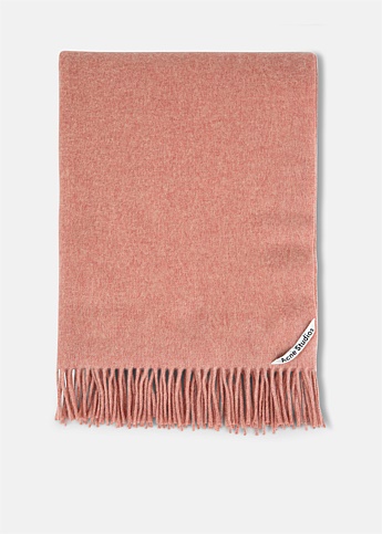 Canada New Fringed Wool Scarf - Pink