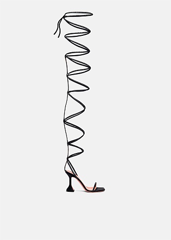 Amina Muaddi x AWGE LSD Embellished Thigh High Gladiator Sandal