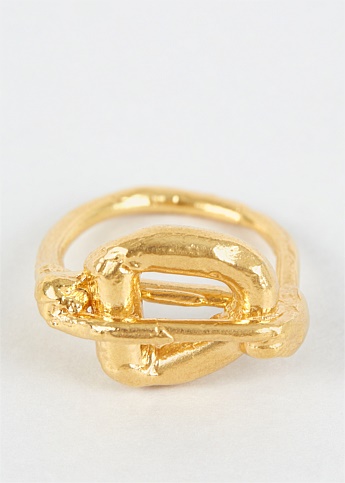 The Moon Shine Gold-Plated Ring