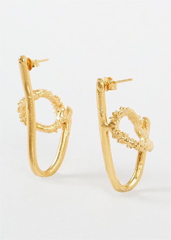 The Ancient Forest Gold-Plated Earrings