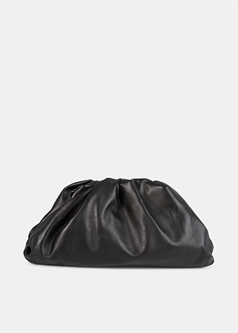 Black Large Leather Pouch 