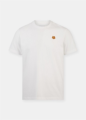Signature Tiger Emblem White T-Shirt