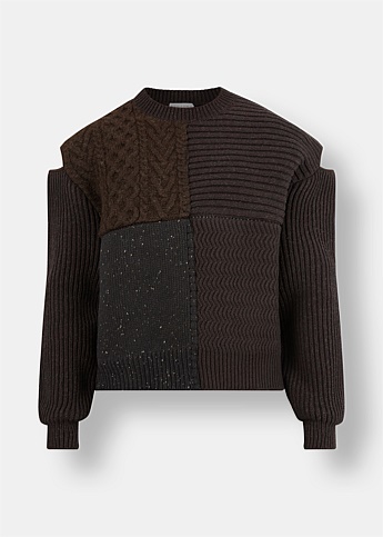 Patchwork Shetland Tweed Sweater 