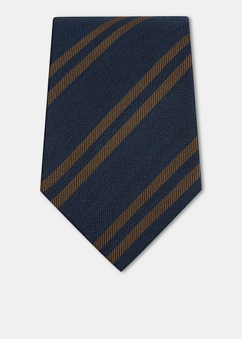  Stripe Silk Regimental Tie