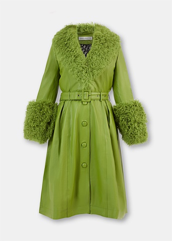Green Foxy Shearling Coat