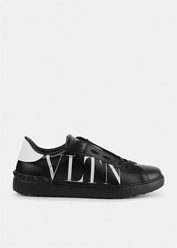 Black VLTN Open Low-Top Sneakers 