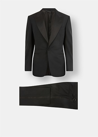 Black Grosgrain Trimmed Dinner Suit