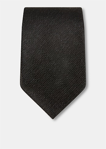 Black Silk Twill Tie