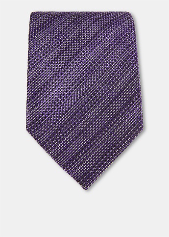 Silk Blend Purple Tie 
