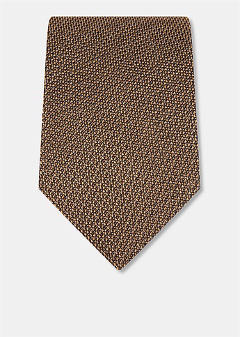 Gold Silk Woven Tie 
