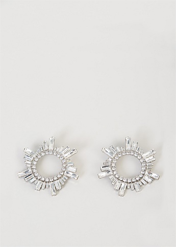 75mm Begum Crystal Earrings