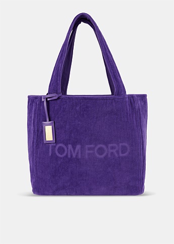 Fucking Fabulous Purple Terry-Towelling Tote Bag