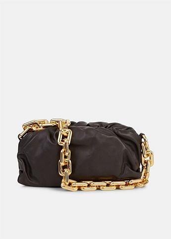 Dark Brown Chain Pouch Bag