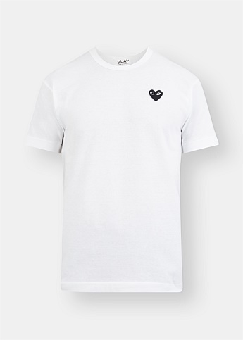 White Black Heart Logo T-Shirt