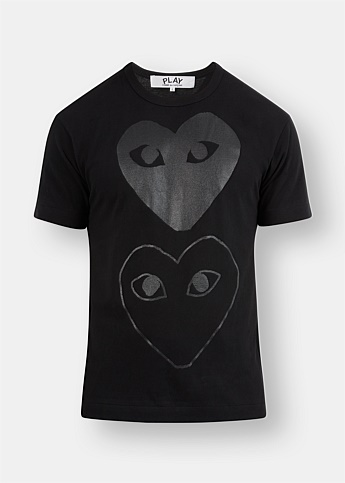 Black Two Hearts T-Shirt