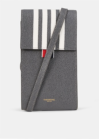 Four Bar Stripe Grey Phone Bag