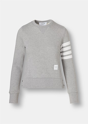 Grey Engineered 4-Bar Stripe Sweatshirt