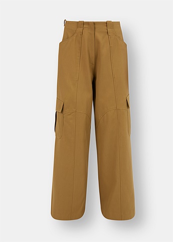 Garnet Cargo Cotton Gabardine Trousers 