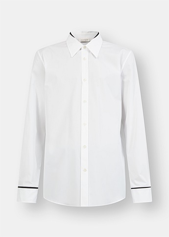 Slashed White Shirt 